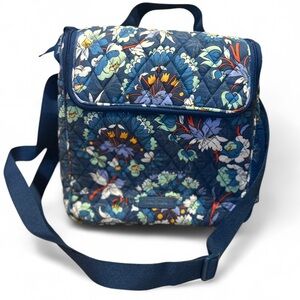 Vera Bradley Lunch Crossbody Bag in the "Floral Bursts" pattern.